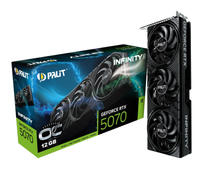 Karta graficzna Palit GeForce RTX 5070 Infinity 3 OC 12GB GDDR7 DLSS4